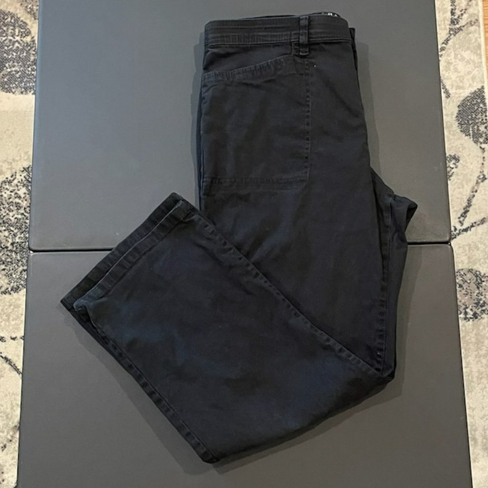 Gloria Vanderbilt Wide-Leg Black Jean Size 14